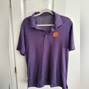 Clemson Purple golf shirt